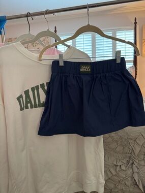 Daily Drills Navy Super Bounce Skirt